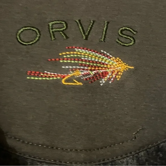 Orvis Men's Blue Quarter Zip Long Sleeve Embroider Pullover Sweatshirt Size XXL - Picture 10 of 14